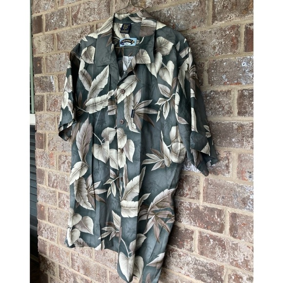 Palmwave Hawaii Men's Tropical Print Shirt sz L - Picture 2 of 9